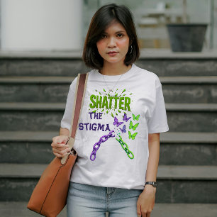 Stigma zerschlagen - Psychische Gesundheit Tri-Blend Shirt