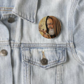 Stigmatist St. Padre Pio Priester Button (Beispiel)