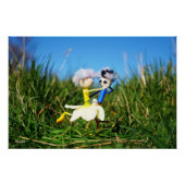 Stijldansende Fubby's in Narcissen jurk. Poster (Vorderseite)