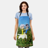 Stijldansende Fubby's in Narcissen jurk. Schürze (Getragen)