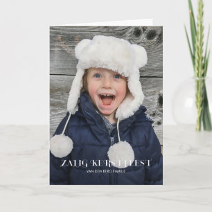 Stijlvoller Vrolijke Kerstmis Feiertagskarte