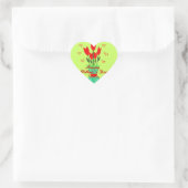 Stiker Heart to Mothers Day Herz-Aufkleber (Tasche)