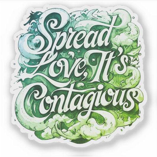Stiker Spread Liebe Aufkleber (Vorderseite)