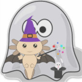 stikers.Axolotl, Halloween Aufkleber (Vorderseite)