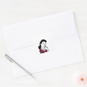 Stikers Quadratischer Aufkleber