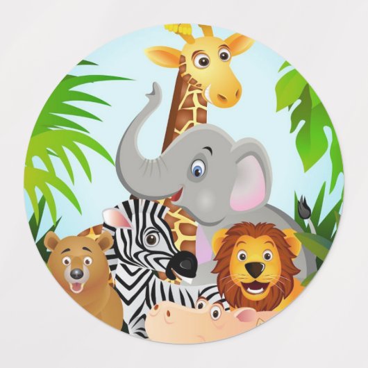 stikers safari etiketten (Design 2)