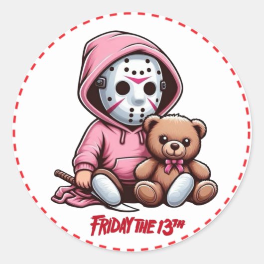 Stikers Venerdì 13 Runder Aufkleber (Vorderseite)
