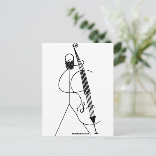 Stikman Postkarte (Stehend Vorderseite)