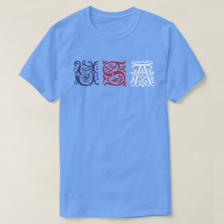 Stil 16. Jahrhundert - dekorative Buchstaben USA T-Shirt