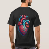 Stil: Basic Heartbeat Dark T - Shirt (Rückseite)