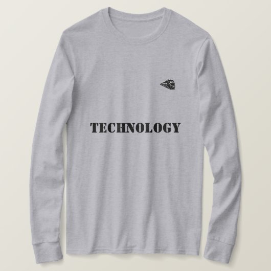 Stil: Basic-Langarm-T-Shirt Bequem T-Shirt (Design vorne)