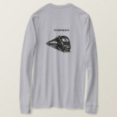 Stil: Basic-Langarm-T-Shirt Bequem T-Shirt (Design Rückseite)