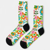 Stil-Blume der 1960er Jahre Socken (Linkes Detail)