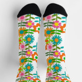 Stil-Blume der 1960er Jahre Socken (Oben)