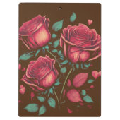 " 💐 💐 Stil 💐 Blume Klemmbrett (Rückseite)
