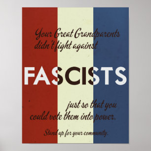 Stil der 1940er Jahre: Tritt für deine Gemeinschaf Poster