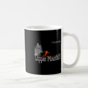 Stil der 80er Jahre Kupfer Berg Colorado Vintag Sk Kaffeetasse