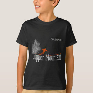 Stil der 80er Jahre Kupfer Berg Colorado Vintag Sk T-Shirt