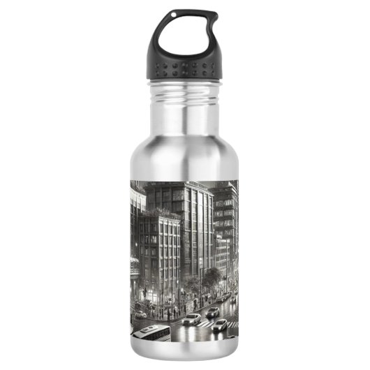 Stil der 90er Jahre Edelstahlflasche (Vorderseite)