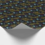 Stil der 90er Jahre: farbenfrohe abstrakte Muster Geschenkpapier (Ecke)