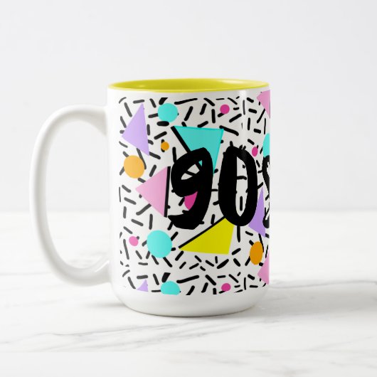 Stil der 90er zweifarbige tasse (Links)