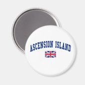Stil der Insel Ascension Magnet (Vorderseite/Rückseite)