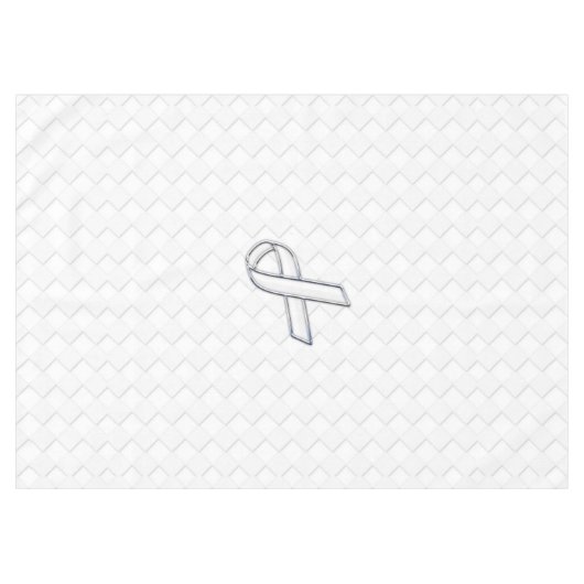 Stil der Schachbretts für das Weißbandbewusstsein Tischdecke (Vorderseite (Horizontal))