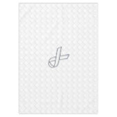 Stil der Schachbretts für das Weißbandbewusstsein Tischdecke (Vorderseite)