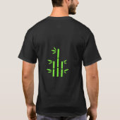 Stil: Einfaches dunkles T-Shirt (Schwarz) (Rückseite)