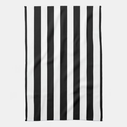 Stil & Eleganz im Schwarz-Weiß-Muster Handtuch (Vertikal)