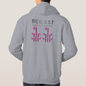 Stil: Erwachsener Pullover Hoodie (grau) (Rückseite)