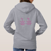 Stil: Erwachsener Pullover Hoodie (Grau Vivid) (Rückseite)