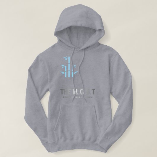 Stil: Erwachsener Pullover Hoodie (Grau Vivid) (Design vorne)