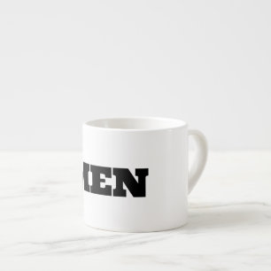 Stil Espresso Ultra-Schrift Herren Text Spezialtas Espressotasse