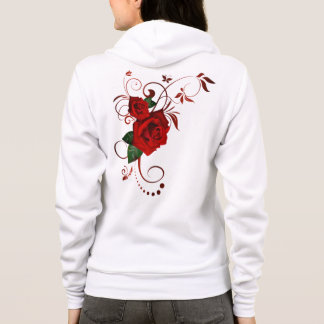 Stil: Frauen Bella+Leinwand Rote Blume Hoodie