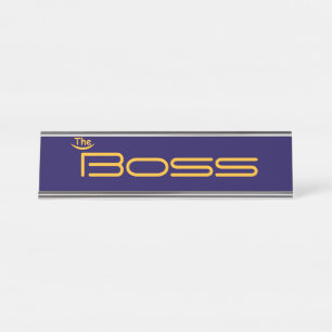 Stil Gold der BOSS Schreibtischnamensplakette