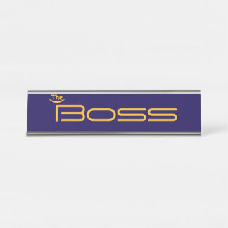 Stil Gold der BOSS Schreibtischnamensplakette