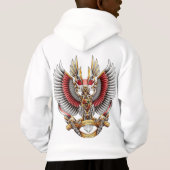 Stil: Kids's Pullover Hoodie Wenn das Wetter ausge (Rückseite)