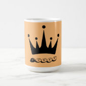 Stil Klassische Tasse Schwarze Krone mit Queen Tex (Mittel)