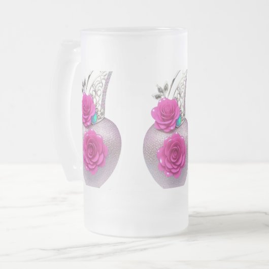 Stil: Mattierte Tasse aus Glas (Vorderseite Links)