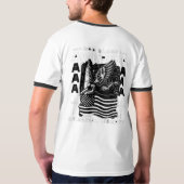 Stil: Men's Basic Ringer T - Shirt Retro ist wiede (Schwarz voll)