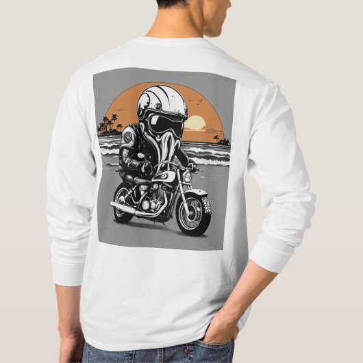 Stil nachvollziehen: Motorrad-Inspiriert T - Shirt (Rückseite)