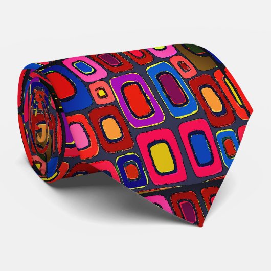 Stil, Rechtecke, Design Krawatte (Gerollt)