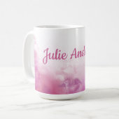 Stil: rosa Marmordesign Kaffeetasse (Vorderseite Links)