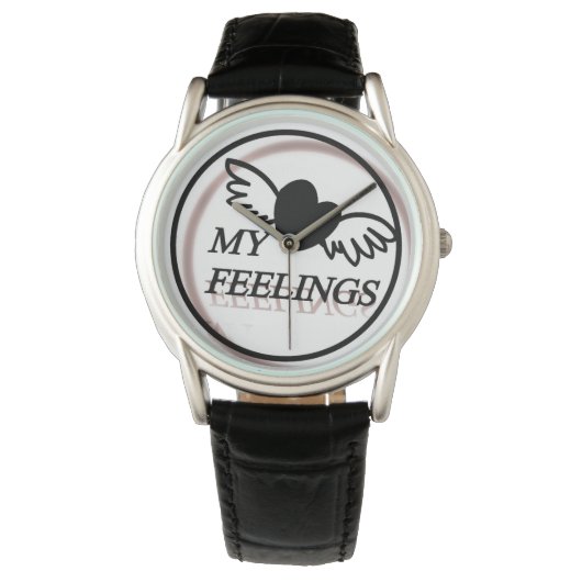 Stil: Schwarzes Lederband, klassisch, männlich Armbanduhr (Vorderseite)