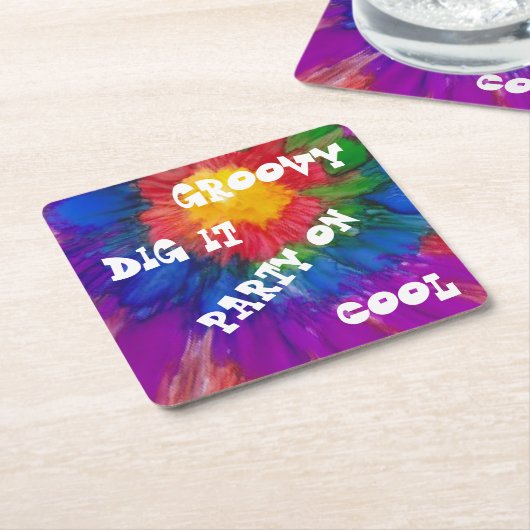 Stil Square, farbenfroher Paper Untersetzer der 19 (angewinkelt)