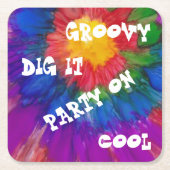 Stil Square, farbenfroher Paper Untersetzer der 19 (Vorderseite)