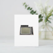 Stil-TV und Videorecorder der 80er Jahre: 3D-Model Postkarte (Stehend Vorderseite)