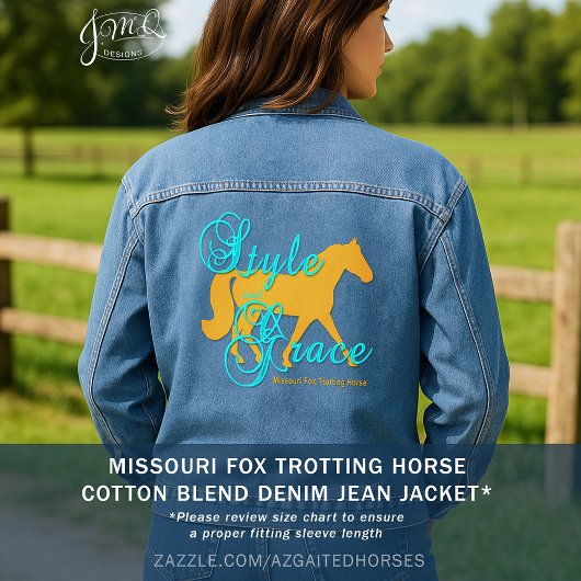 Stil und Anmut Fox Trotter Silhouette Jeansjacke