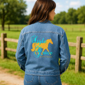 Stil und Anmut Fox Trotter Silhouette Jeansjacke